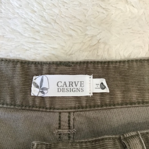 Carve Design Women Size 10 Dogtown Oahu Gray Corduroy Fringe Short Casual Comfy - Picture 5 of 8